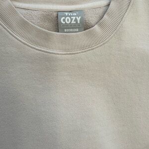 Tna Cozy Fleece Boyfriend Fit Crewneck Sweatshirt Size M